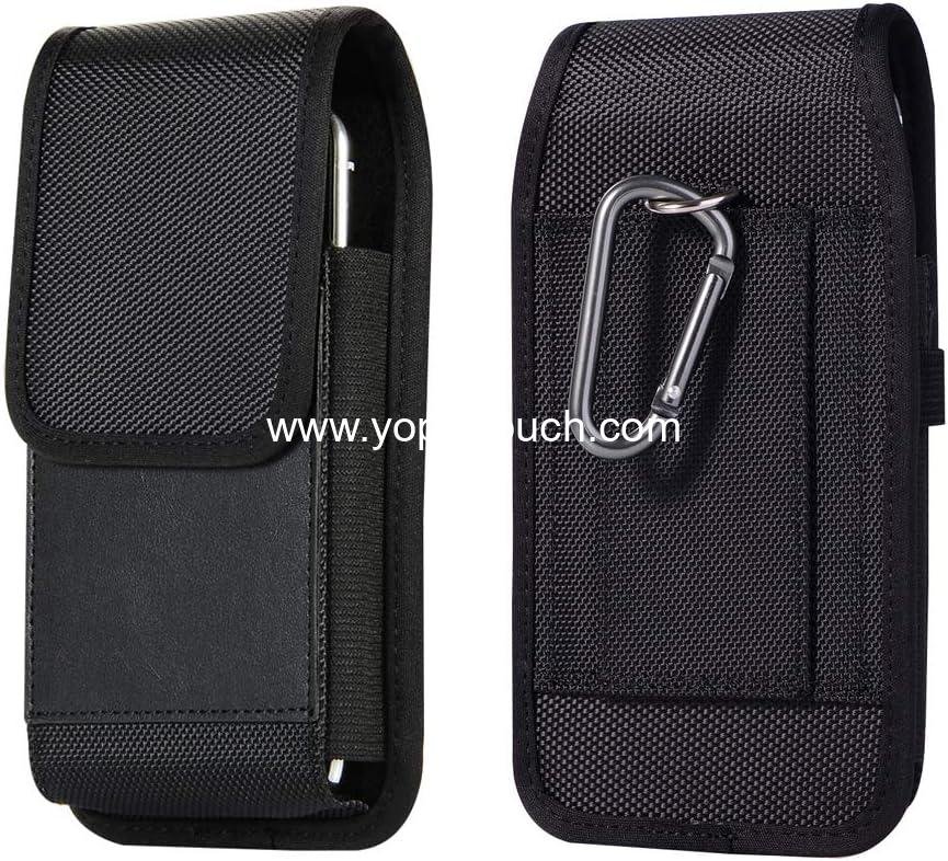 OEM Nylon Cell Phone Holster Pouch with Magnetic Cover for Samsung Galaxy A15 A36 A35 A56 A55 S25+ S24 Ultra S24 FE S23 FE/Plus, iPhone 15 14 13 Pro Max, Moto G Stylus 2024 2025, Pixel 9 Proto – Wholesale Supplier