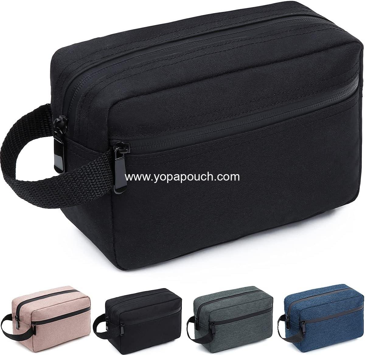 OEM Travel Toiletry Bag for Men and Women, Water-resistant Shaving Bag for Accessories, Foldable Storage with Divider and Handle for Cosmetics and Brushes, Wholesale
