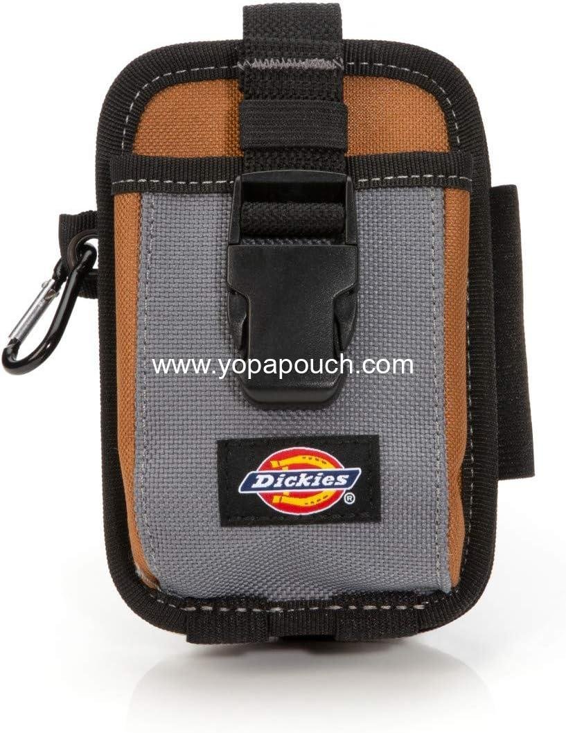 Wholesale 2-Compartment Large Phone Pouch, Universal-fit Steel Clip for Tool Belt, Security Strap, Carabiner for Quick-Clip Key Storage - Supplier