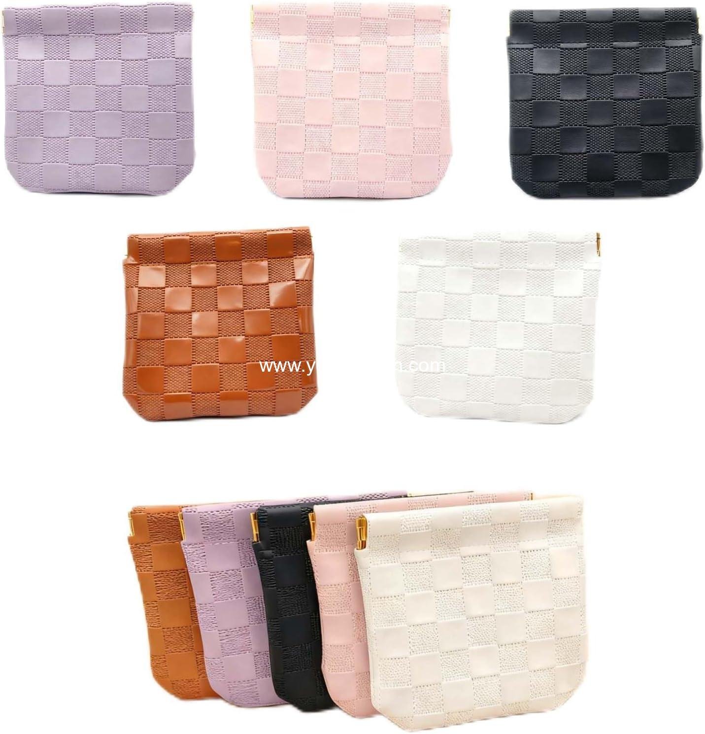 Wholesale 5 Pcs Portable Snap Pouch, 2026 New Closure Organizer Makeup Bag, No Zipper Travel Pouch (5 Colors) Supplier