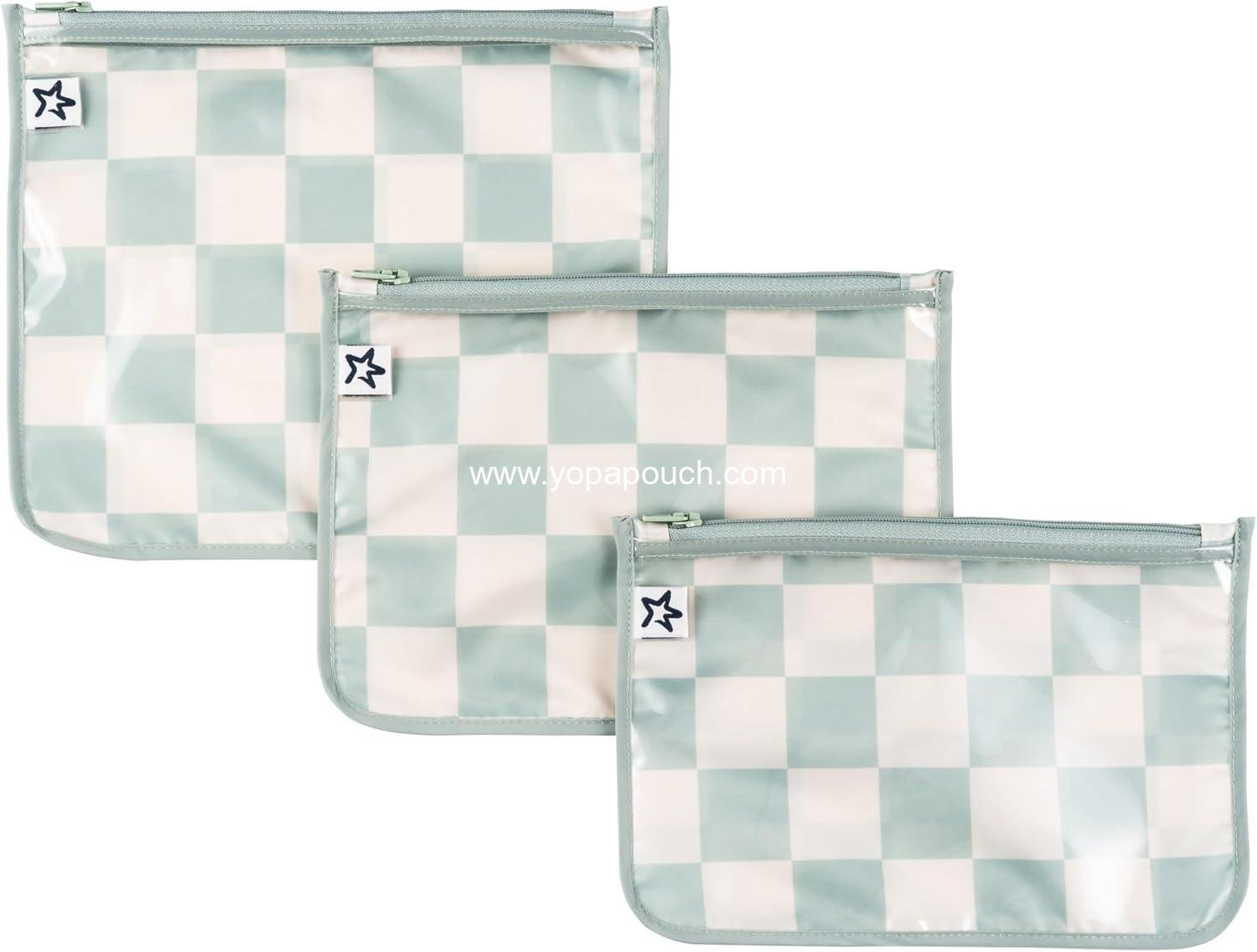 Wholesale Clear Front Travel Organizer Bags | Mess-Proof Diaper Bag Pouches | TSA Approved Toiletry Set for Baby and Mom Essentials | Supplier