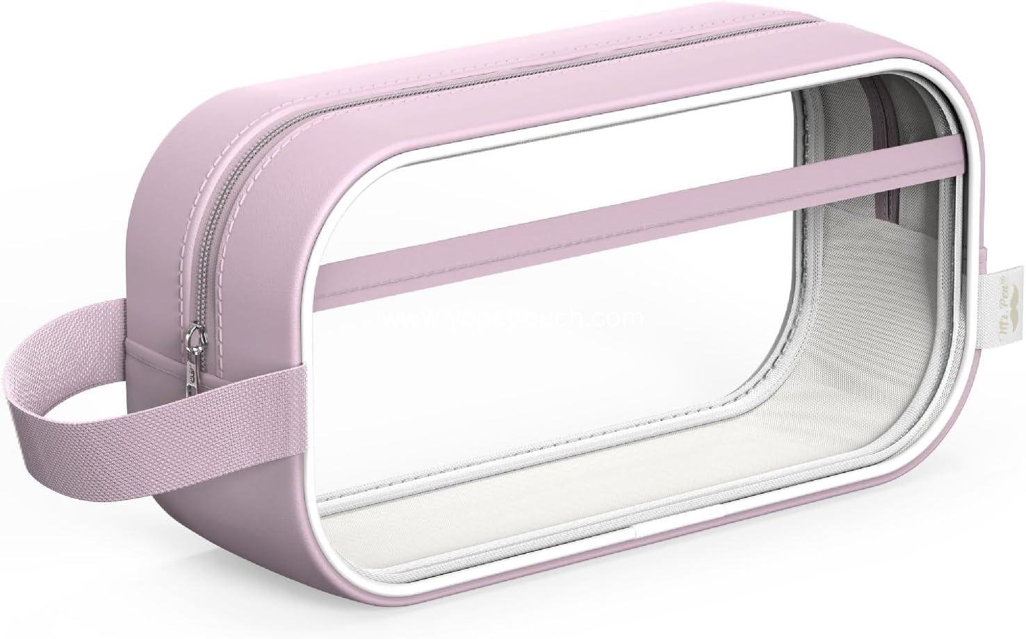 Wholesale Clear Pencil Pouch - Pink Clear Pencil Case,  Durable Pencil Bags, Clear Pouch, Factory