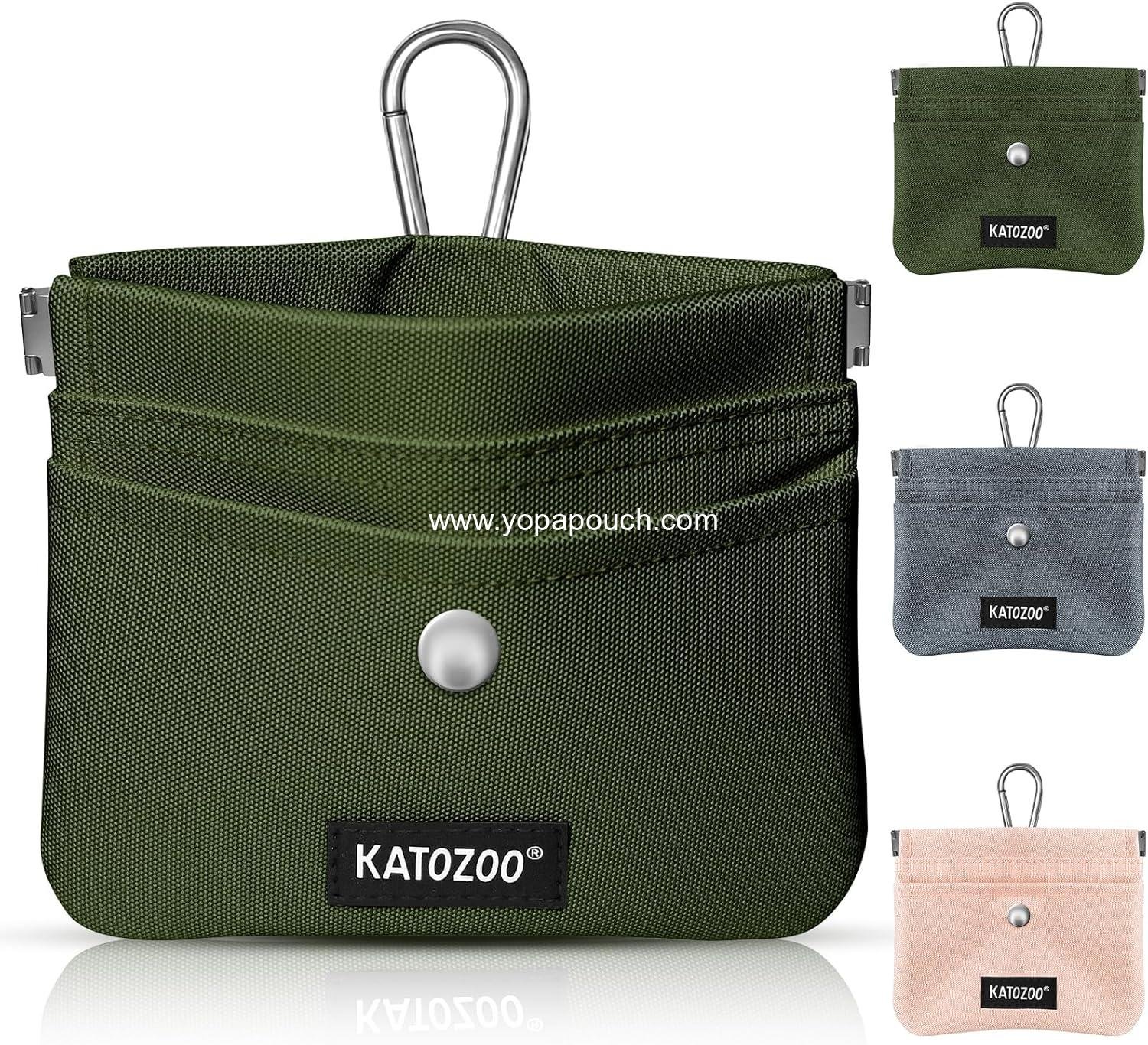 Wholesale Dog Training Pouch – Waterproof Oxford Fabric, Hands-Free Design, Carabiner Clip, Front Pocket, Self-Closing for Outdoor Walks & Puppy Training (Green) Supplier