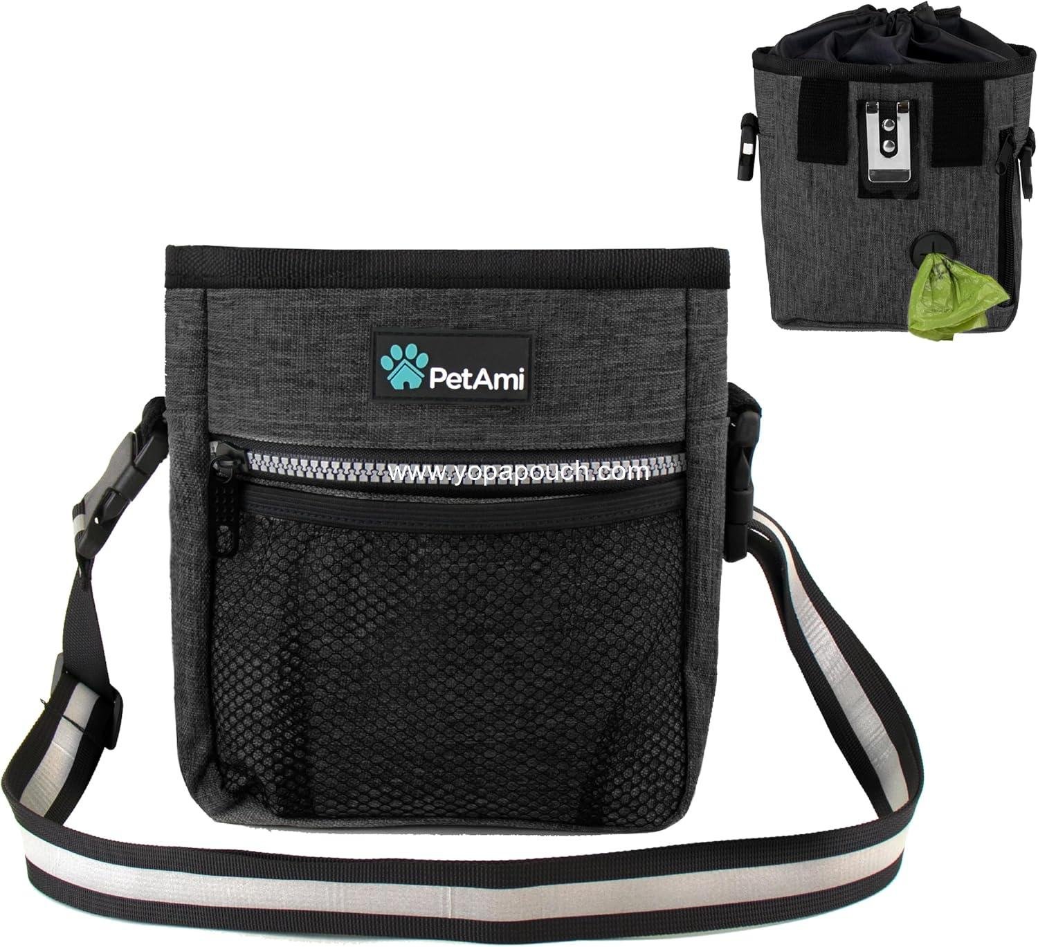 Wholesale Dog Treat Pouch for Training and Walking, Versatile Bag for Kibbles, Food, Toys, Essentials, and Poop Bags, 3 Ways to Wear (Charcoal) Supplier Wholesale Dog Treat Pouch for Training and Walking, Versatile Bag for Kibbles, Food, Toys, Essentials, and Poop Bags, 3 Ways to Wear (Charcoal) Supplier