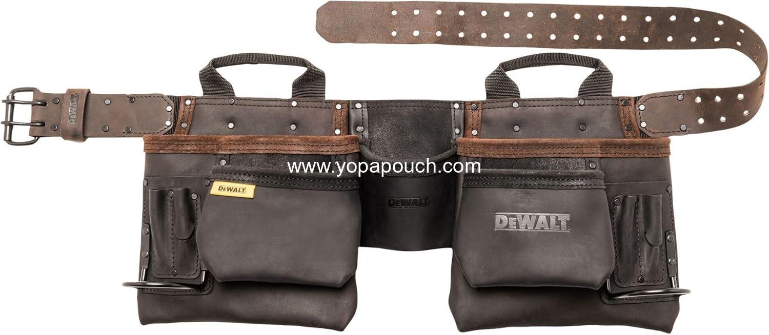 Wholesale Durable Leather Tool Belt, 11 Pocket Professional Design (DWST550112) Supplier