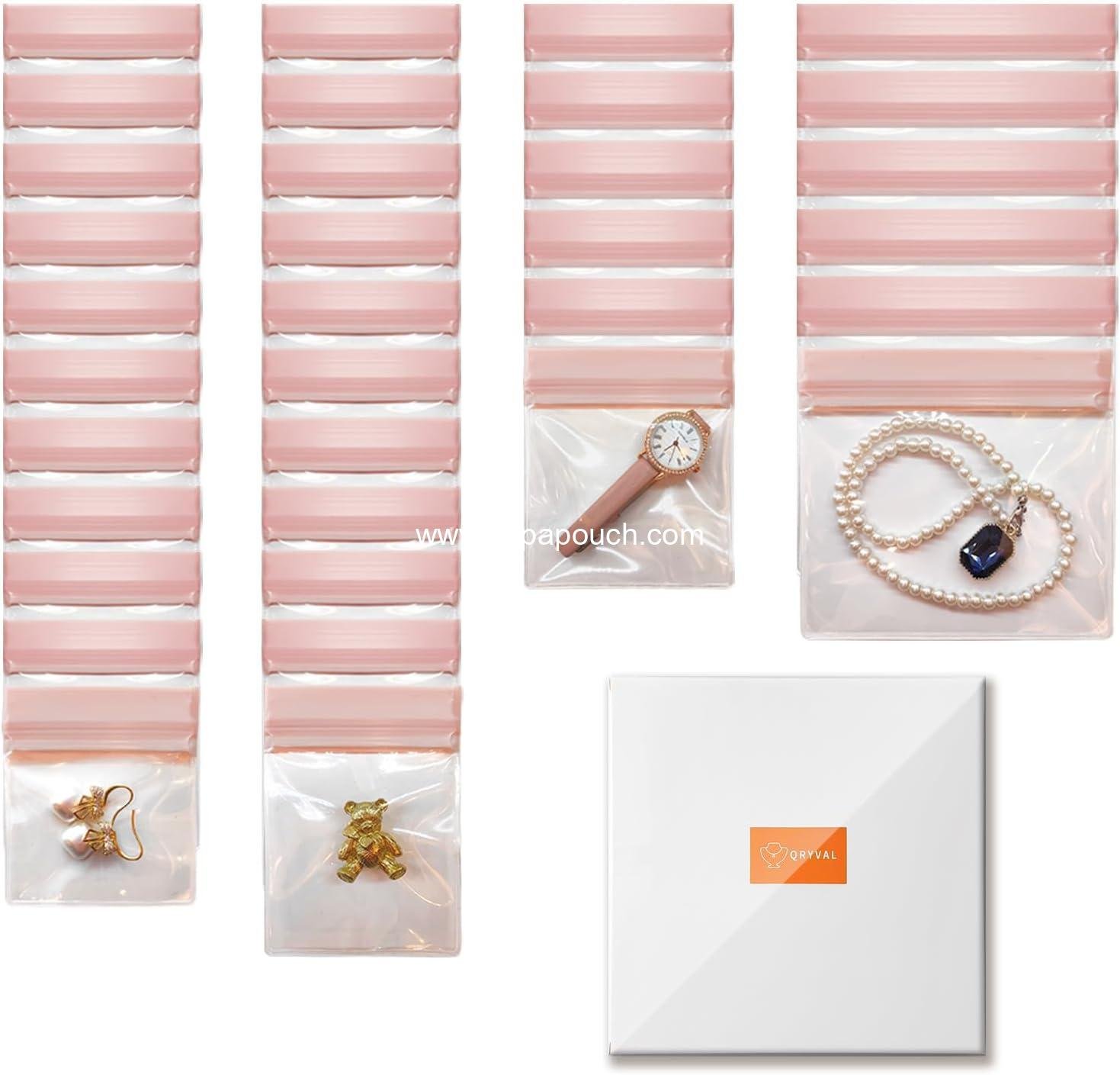 Wholesale EVA Anti-Tarnish Jewelry Bags - Small Clear Plastic Pouches Organizer for Gold, Silver Rings, Earrings, Chains, Bracelets - Jelly-Like Softness, No Yellowing, No Odors - 30 PCS Mixed Sizes Supplier