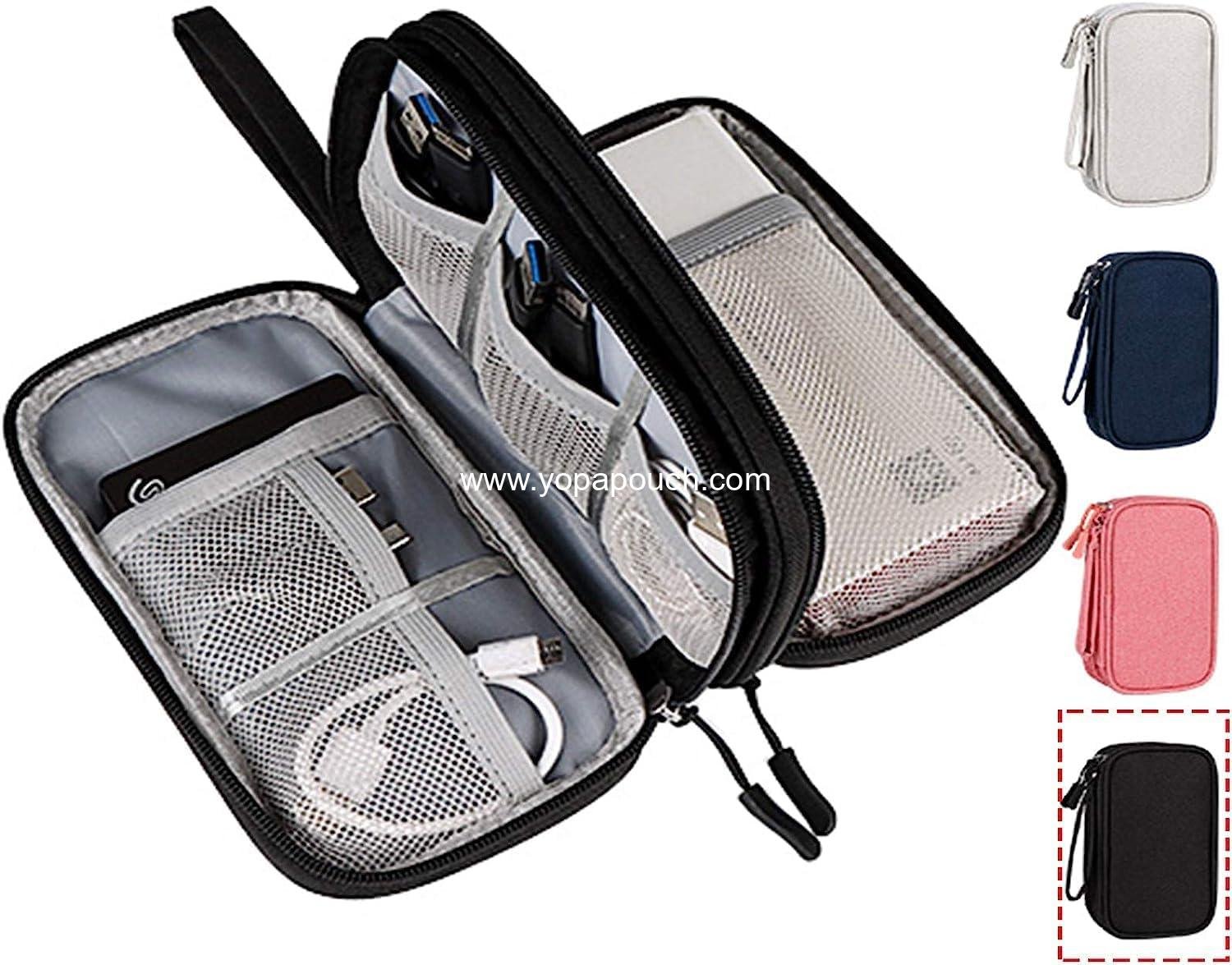 Wholesale Electronics Accessories Organizer Pouch Bag for Travel - Universal Cable, Charger, Phone, and SD Card Organizer Gadget Bag, Factory