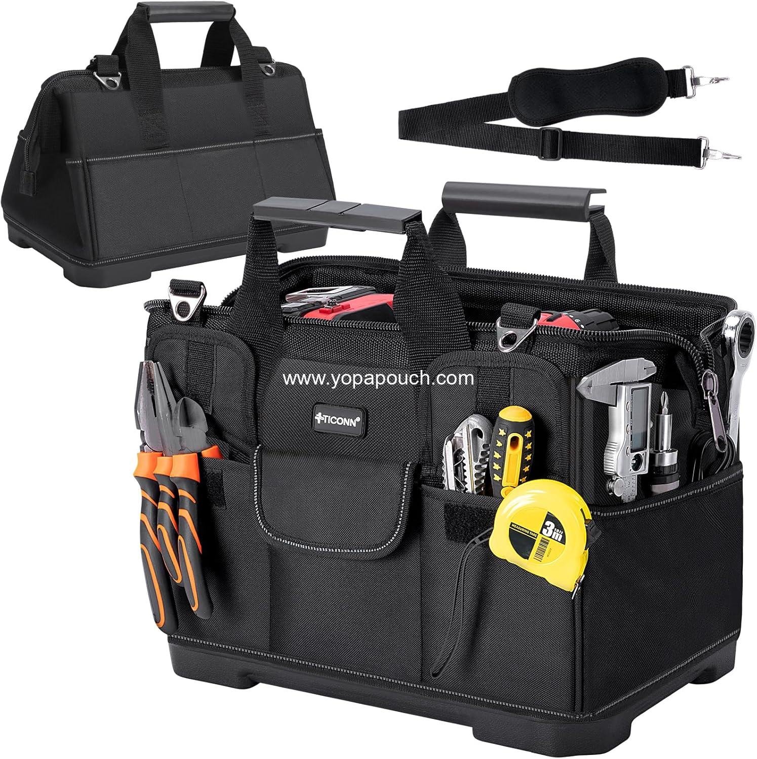 Wholesale Heavy Duty Tool Bag with Multi-Pockets | Portable Organizer Storage Bag with Adjustable Shoulder Strap and Ergonomic Handle (16