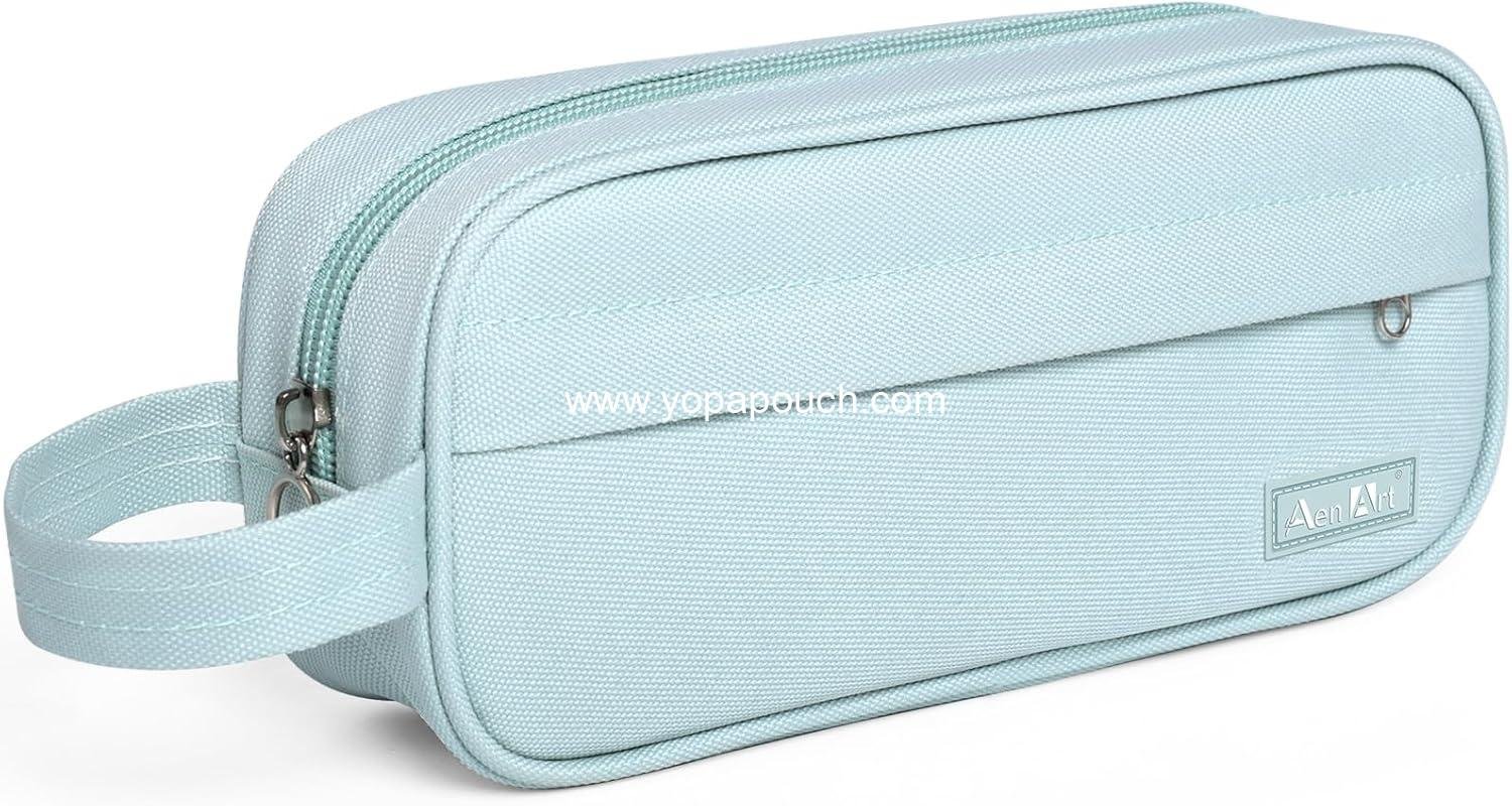 Wholesale Large Capacity Pencil Case, Zipper Pencil Box with Easy Grip Handle & Loop for School, Teens, Men, Women (Green) - Supplier