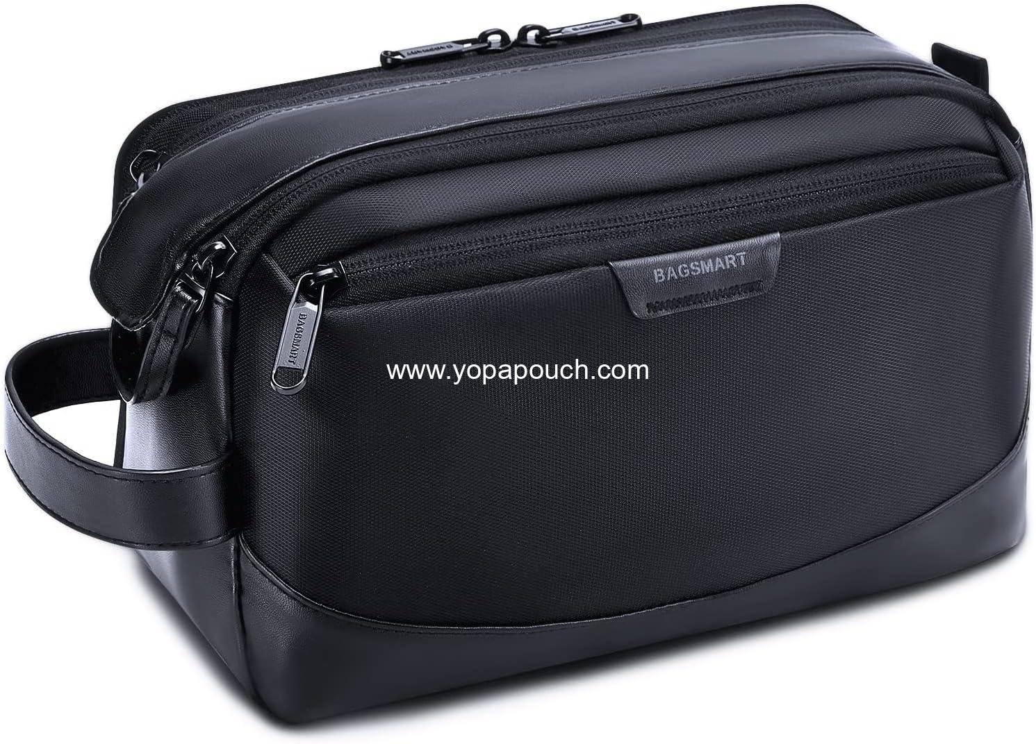 Wholesale Large Travel Toiletry Organizer for Men - Water-resistant Dopp Kit for Accessories - Black Supplier