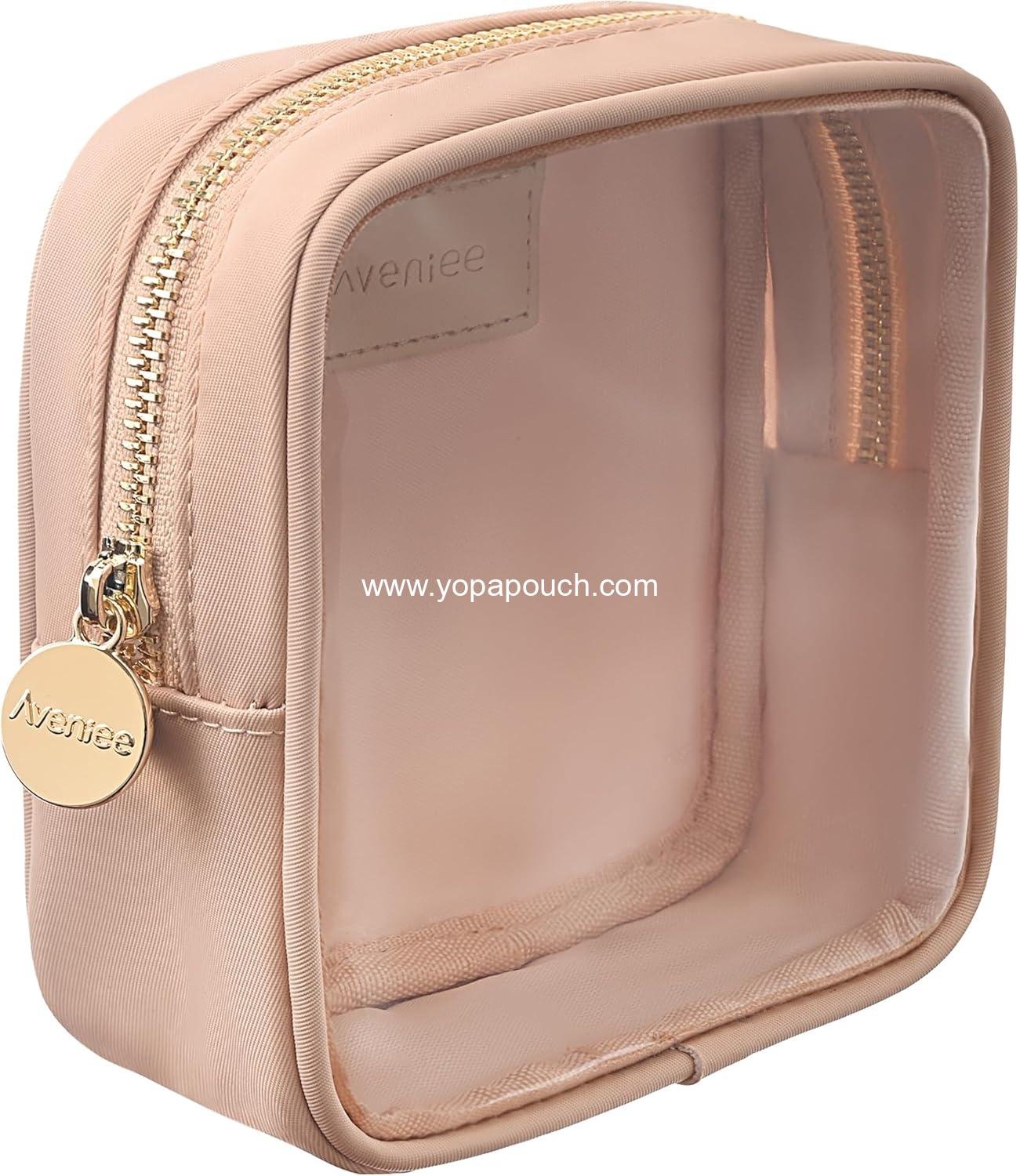 Wholesale Mini Clear Makeup Bag, Small Purse Organizer Cosmetic Travel Pouch for Women, Cute Car Accessories for Skincare and Lipstick Essentials - Factory