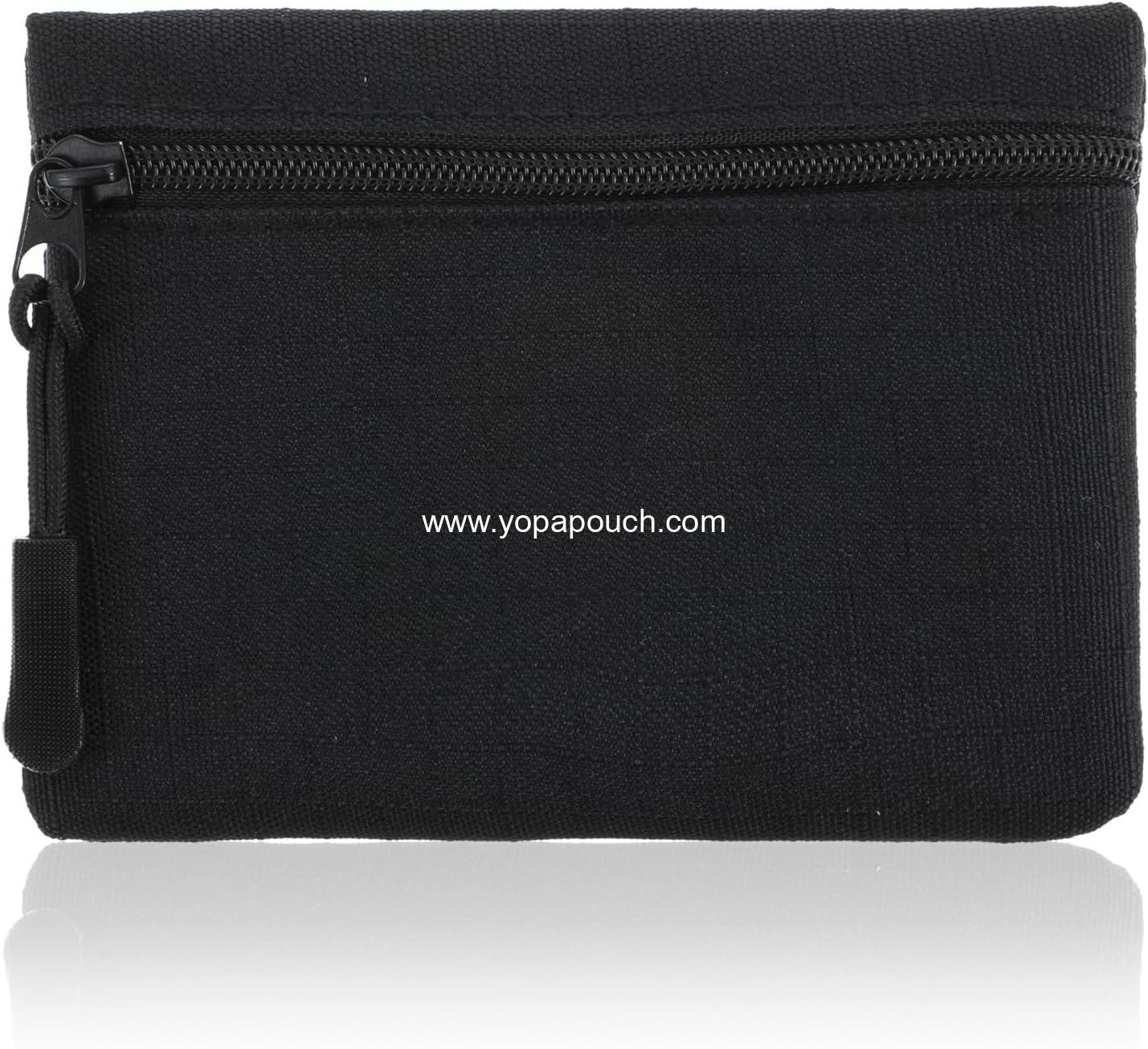 Wholesale Mini Coin Purse - Small Canvas Change Pouch, Cute Portable Zipper Bag, Tiny Coin Bag for Women (Black) - Manufacturer