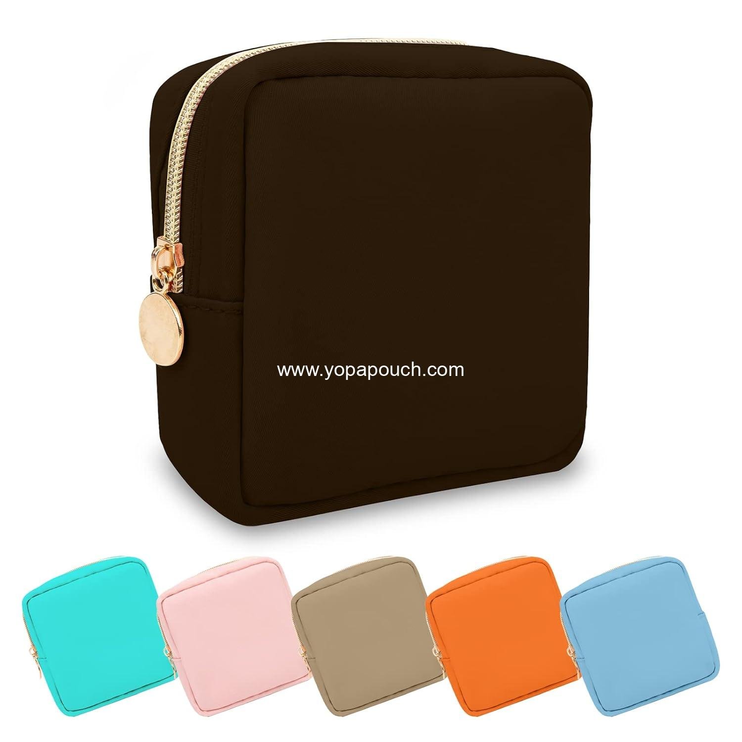 Wholesale Mini Makeup Pouch, Small Nylon Cosmetic Bag Travel Toiletry Organizer for Women Girls, Cute Zipper Coin Purse for School Work (Mini-Chocolate) Supplier Wholesale Mini Makeup Pouch, Small Nylon Cosmetic Bag Travel Toiletry Organizer for Women Girls, Cute Zipper Coin Purse for School Work (Mini-Chocolate) Supplier