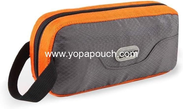Wholesale Multifunction Travel Toiletry Bag Dopp Kit Case for Men Packing Organizer Pouch (Orange/Grey) - Supplier