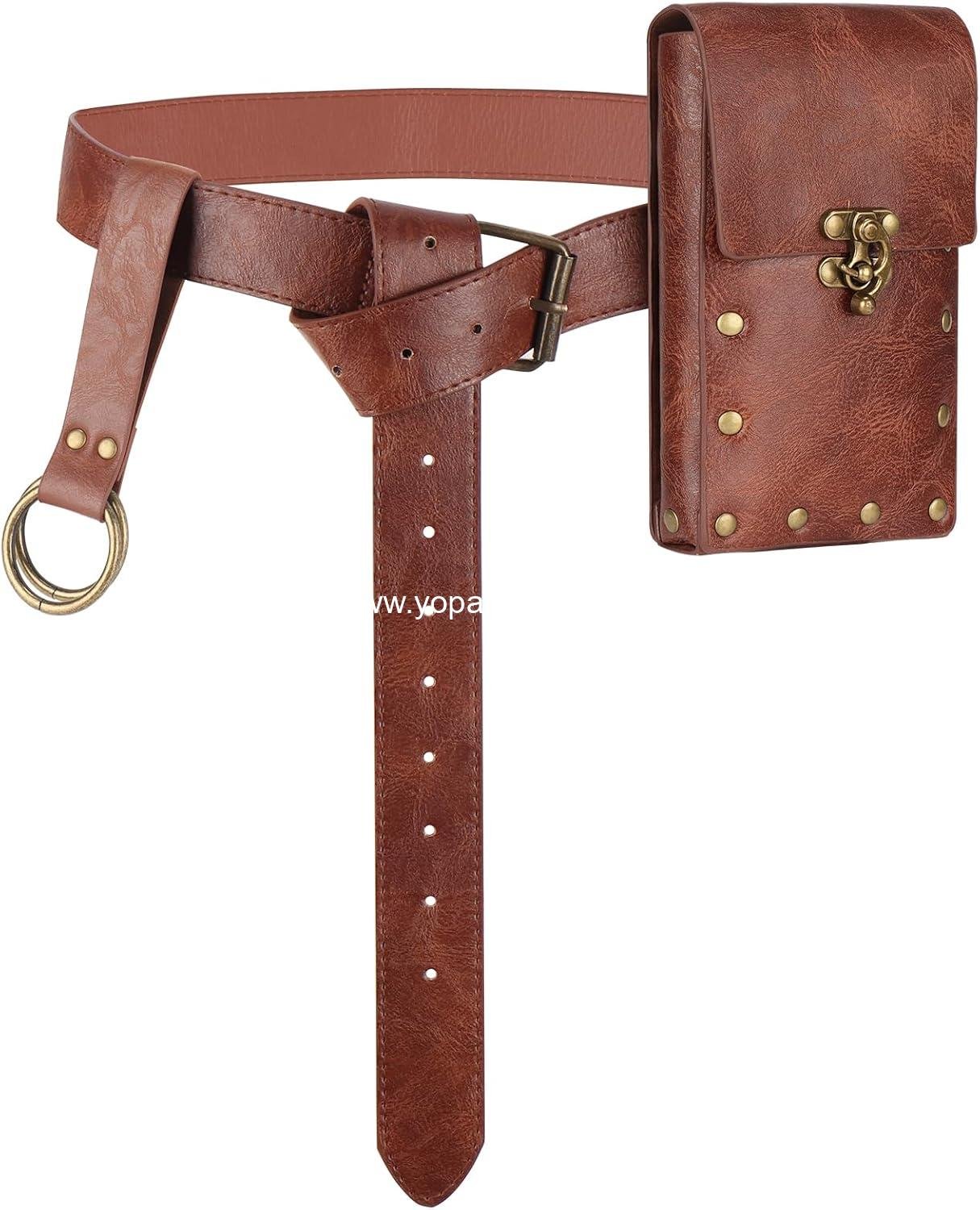 Wholesale Renaissance Belt Pouch Waist Bag Skirt Hike Medieval Costume Accessories for Halloween Supplier