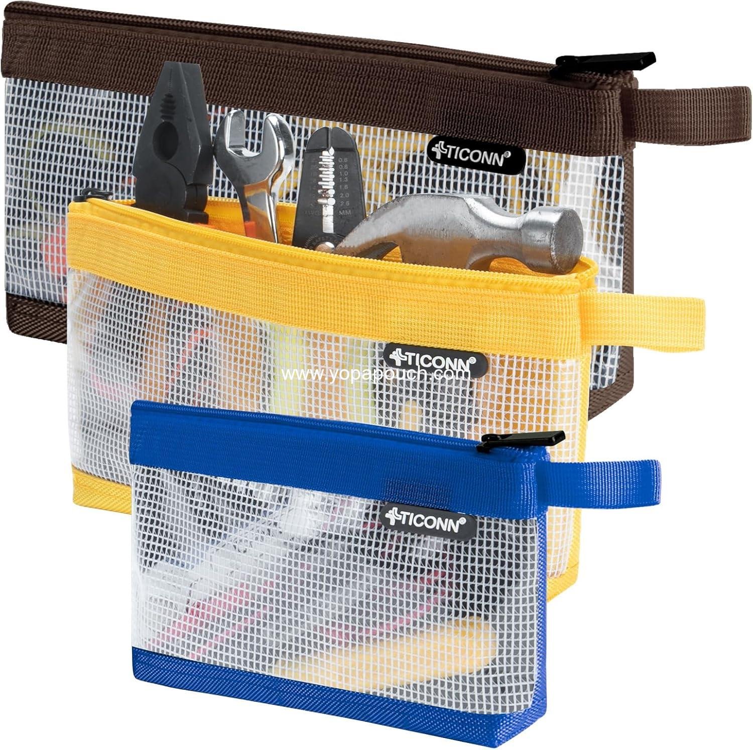 Wholesale Small 1680D Oxford Tool Pouch, Zipper Utility Bag for Tool Organizers and Storage (3PK Combo) - Supplier