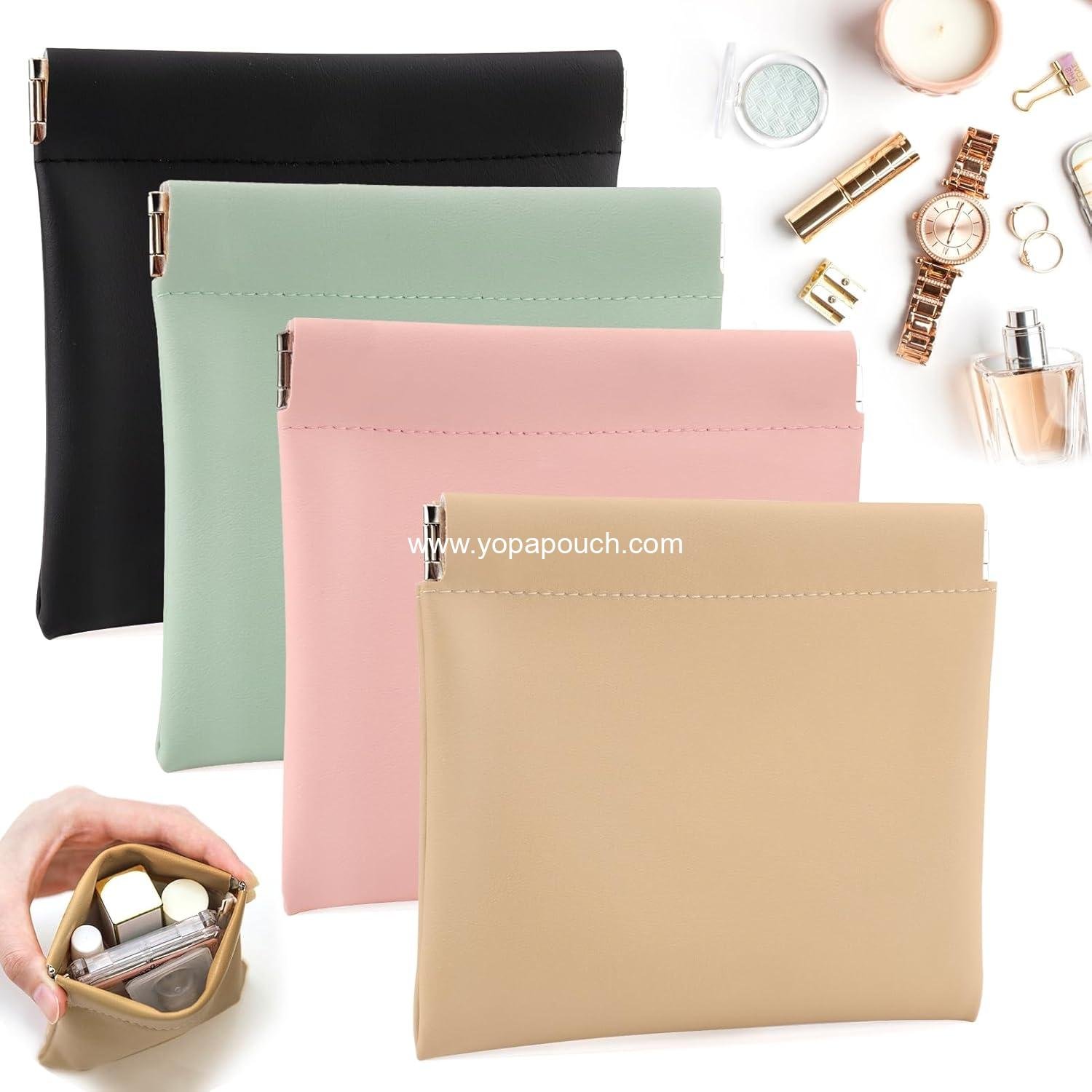 Wholesale Small Makeup Bag Set - 4 PCS Mini Portable Cosmetic Bags, Coin Purse & Lipstick Organizer for Women, Small Travel Storage Pouch - Manufacturer