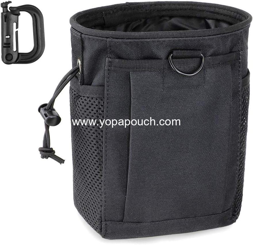 Wholesale Tactical Molle Dump Pouch, Adjustable Magazine Recovery Pouch with Drawstring for Ammo, Utility Fanny Bag for Airsoft Paintball Hunting Gear with D-Ring Grimlock, Supplier