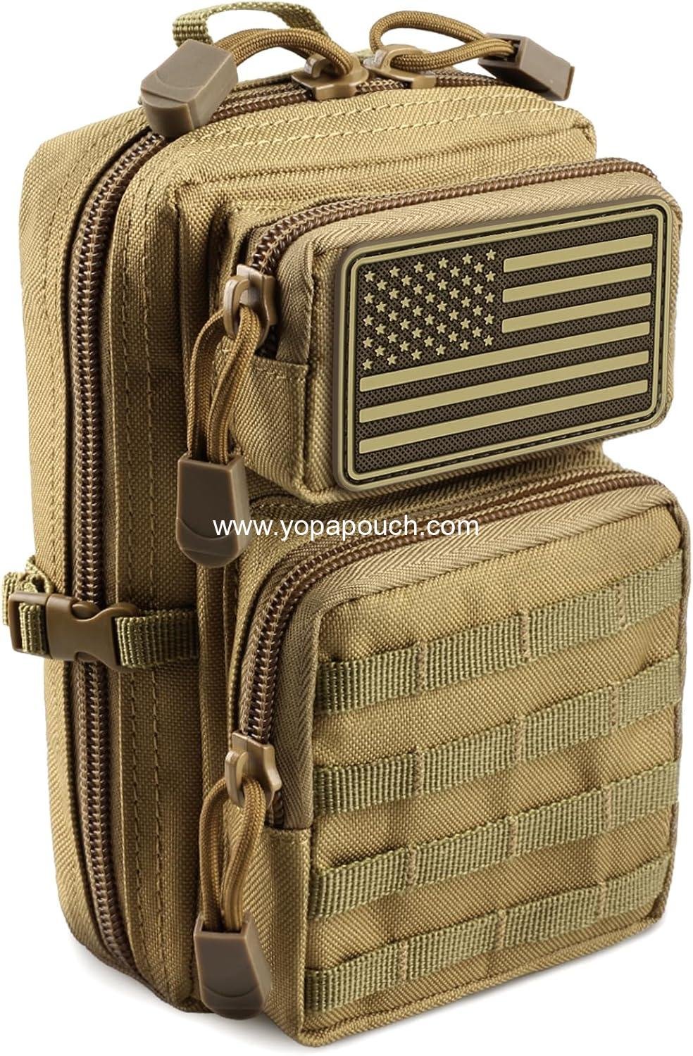 Wholesale Tactical Molle Utility Pouch EDC Tool and Phone Mini Waist Pouches Medical IFAK Pack Mini Design for 3-Day Backpack Supplier