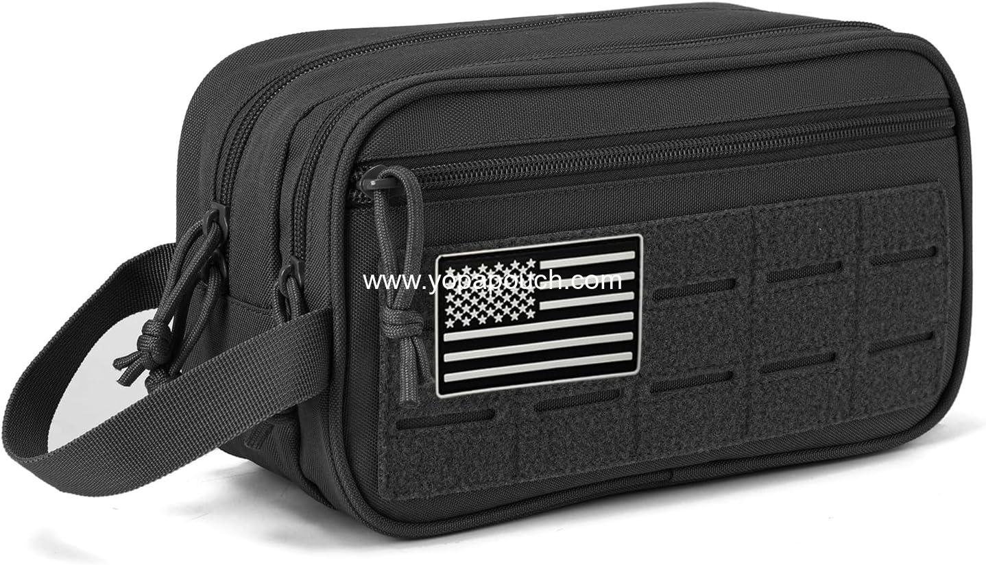 Wholesale Tactical Toiletry Bag for Men Hygiene EDC Military Tool Molle Pouches Small Dopp Kit Shaving Travel Shower Bag Supplier