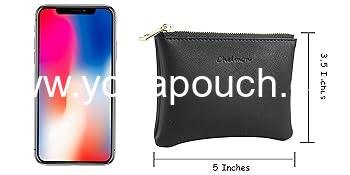 Wholesale Vegan Leather Coin Purse with Zipper for Men and Women - Change Pouch Supplier