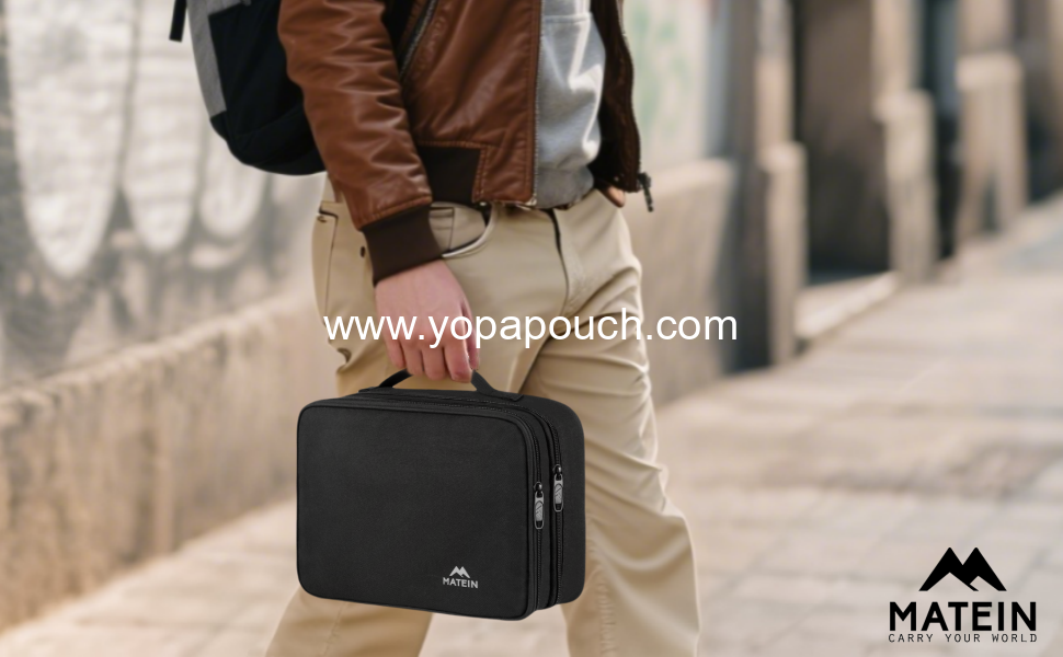 Wholesale Water Resistant Electronics Organizer Travel Case, Cable Organizer Bag for Travel Essentials, Ideal Storage for Camera Accessories, Phone, Cords & Tablets, Black Supplier