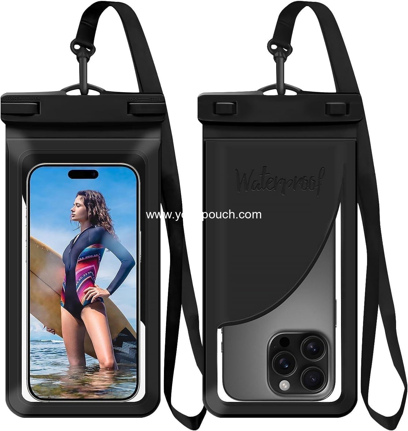 Wholesale Waterproof Phone Pouch with Card Pocket, Large Waterproof Case for iPhone 17 16 15 14 Pro Max, IPX8 Lightweight Cellphone Dry Bag, Beach Cruise Essentials, 8.3