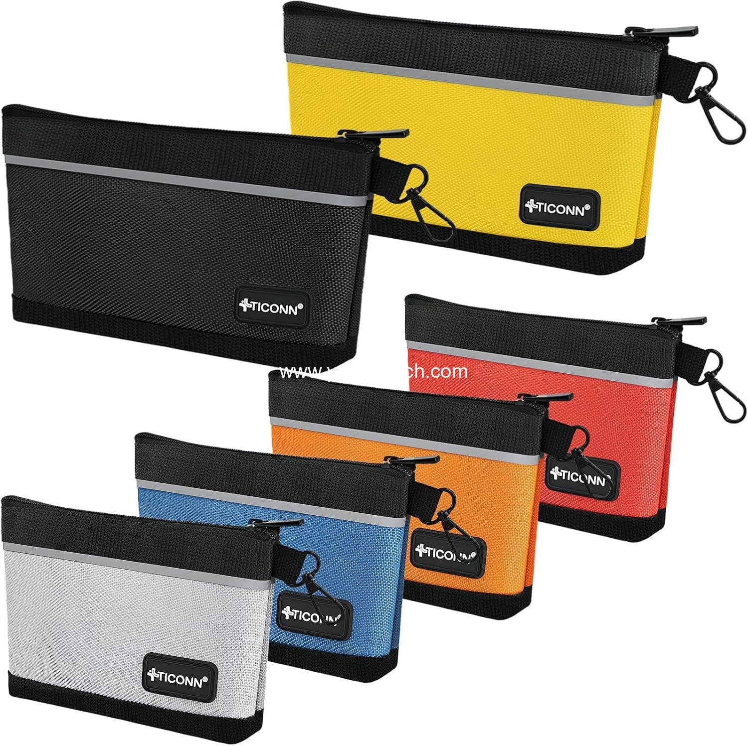 Wholesale Waterproof Utility Tool Pouches with Zipper, 1680D Oxford Small Tool Bags for Organizers and Storage (6 Pack Combo) - Supplier
