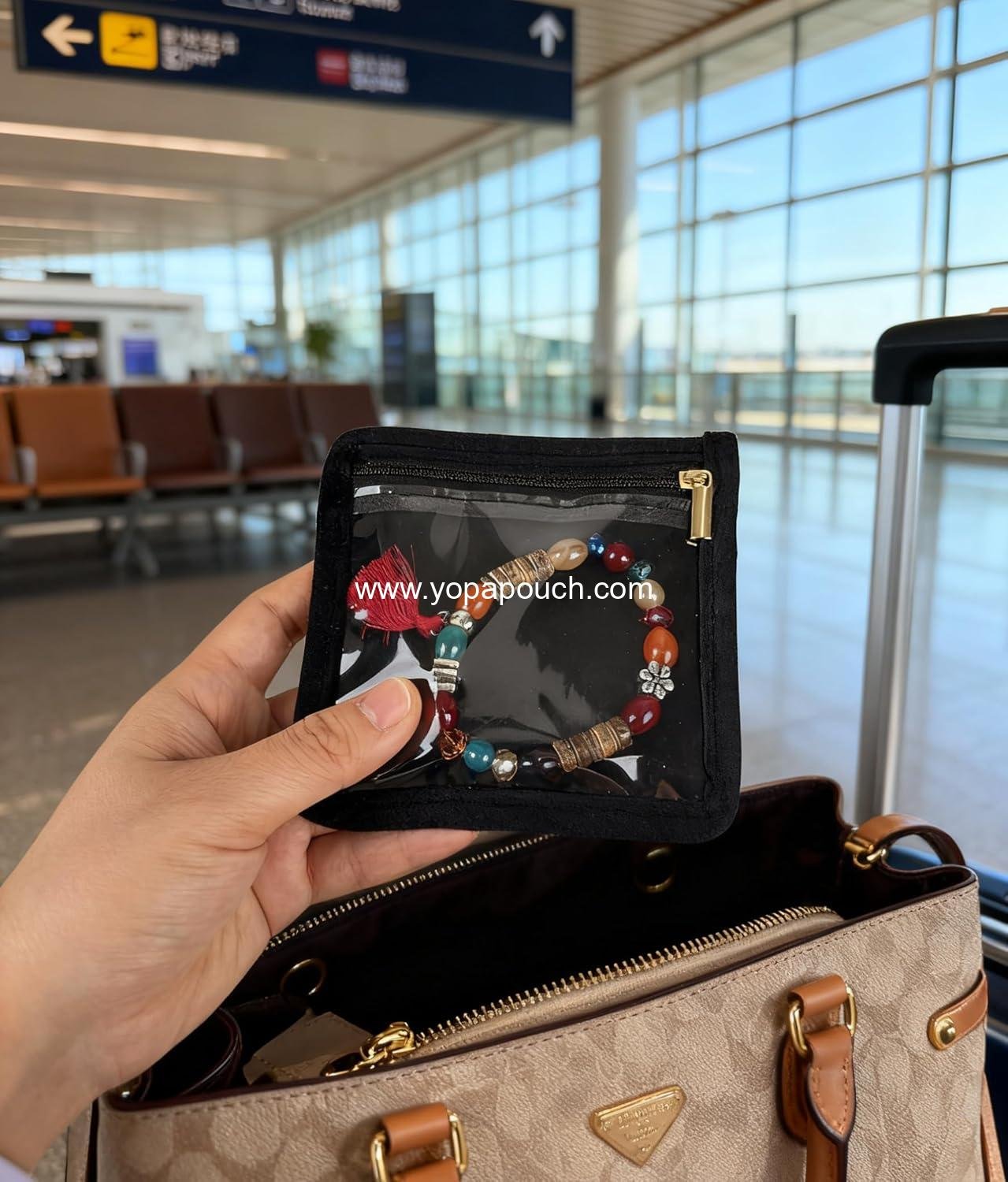 Wholesale Travel Jewelry Organizer Pouch - 6 PCS Double-sided Velvet Zippered Bag Set with 2 Large and 4 Small for Earrings, Rings, Necklaces, and Bracelets Storage, Gift for Women Supplier