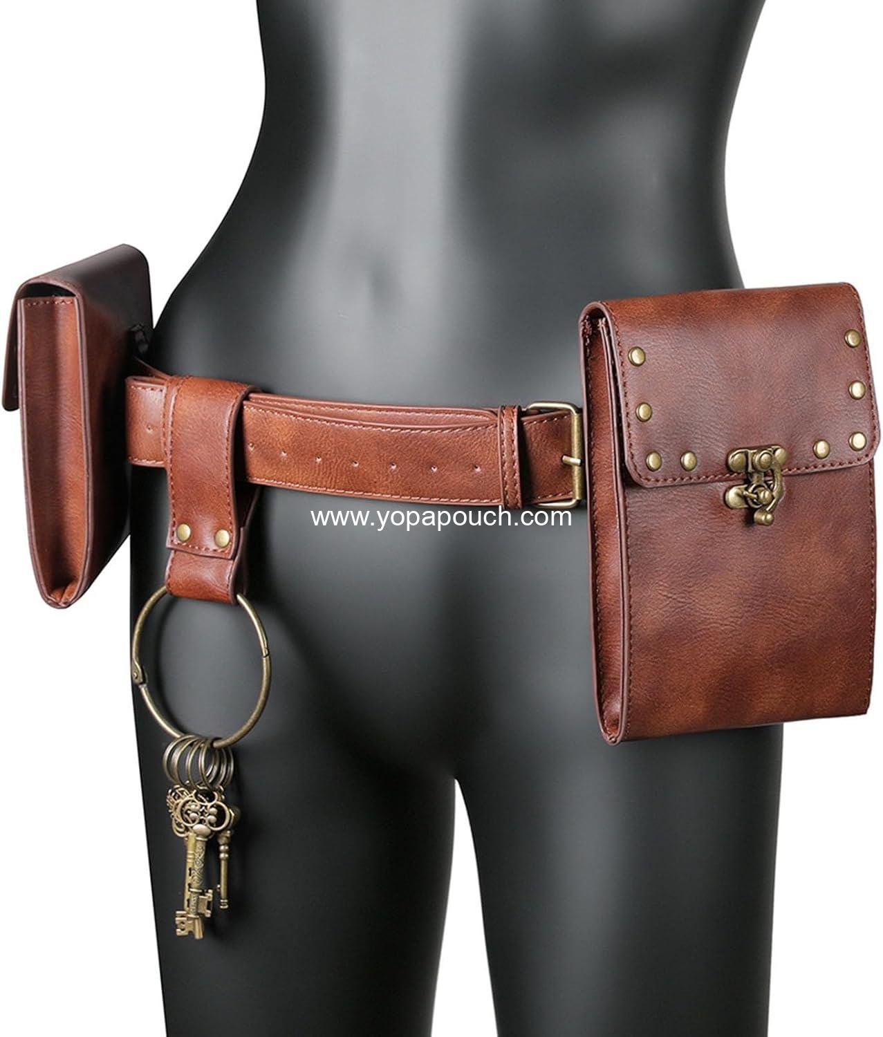 Wholesale Belt Pouch Purse Renaissance Costume Accessories LARP Cosplay Waist Bag Fanny Pack Hiking Festival Casual Daypack - Manufacturer