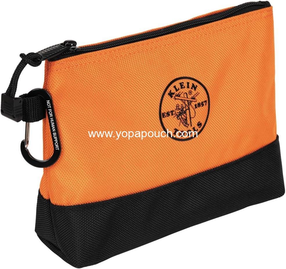 Wholesale Zipper Tool Bag Set - 5 Stand-Up Water-Resistant 1680D Pouches with Carabiners and 4 Canvas Utility Bags (12.5 x 7-Inch) - 9-Piece Manufacturer