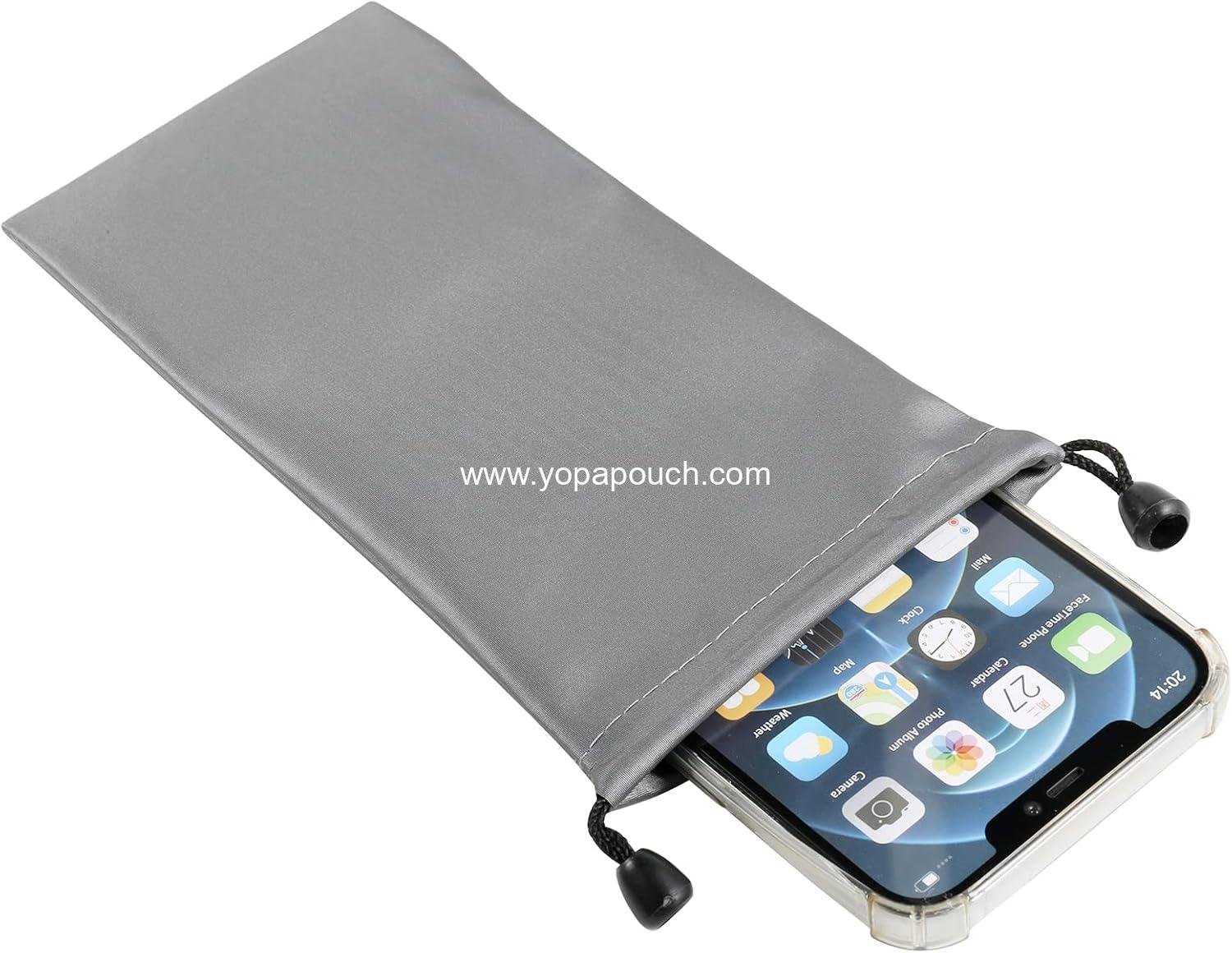 Wholesale Cell Phone Sleeves Pouch Bag 2 Pack with Drawstring Closure Compatible with iPhone 17 Pro Max Galaxy S25 Ultra S25 Edge A56 A36 A35 A26 A16 Moto G Stylus Edge Pixel 10 Pro XL OnePlus 13R - Supplier