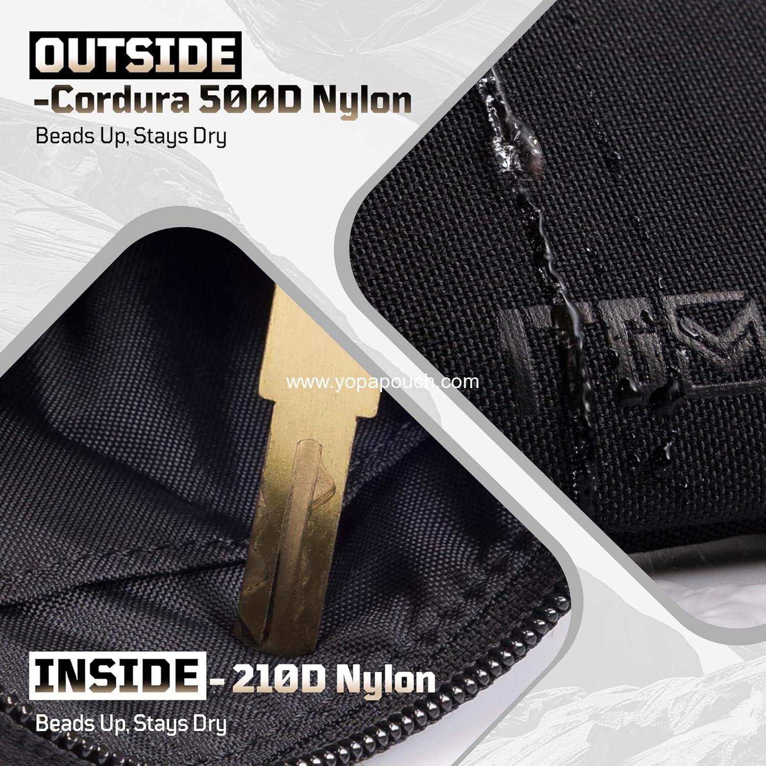 Wholesale Slim Minimalist Coin Purse for Men, 500D CORDURA Small Coin Pouch with Zipper | Tactical EDC Bag for Outdoor & Urban Carry Supplier