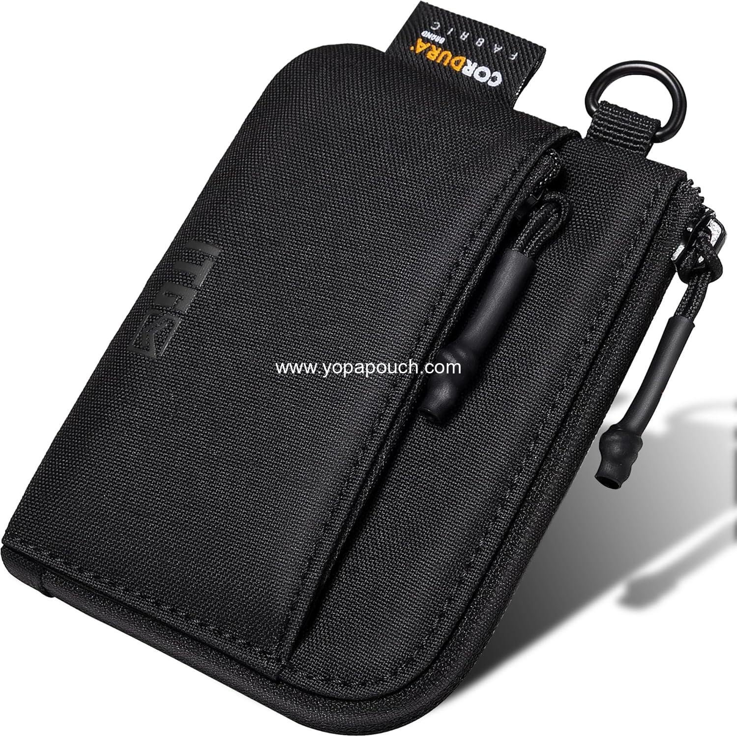 Wholesale Slim Minimalist Coin Purse for Men, 500D CORDURA Small Coin Pouch with Zipper | Tactical EDC Bag for Outdoor & Urban Carry Supplier