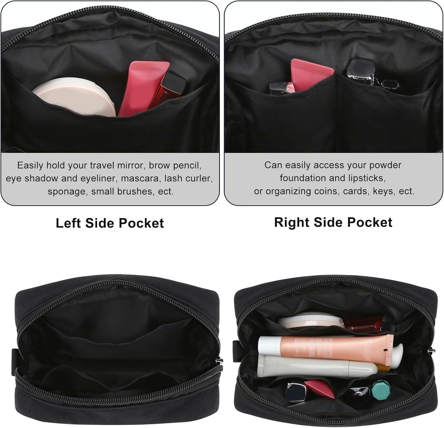 Wholesale Small Zipper Puffer Makeup Bag for Wristlet Wallets, Quilted Nylon Cosmetic Pouch Organizer Toiletry Bag for Travel, Cute Makeup Purse for Women and Girls (Black) Manufacturer Wholesale Small Zipper Puffer Makeup Bag for Wristlet Wallets, Quilted Nylon Cosmetic Pouch Organizer Toiletry Bag for Travel, Cute Makeup Purse for Women and Girls (Black) Manufacturer