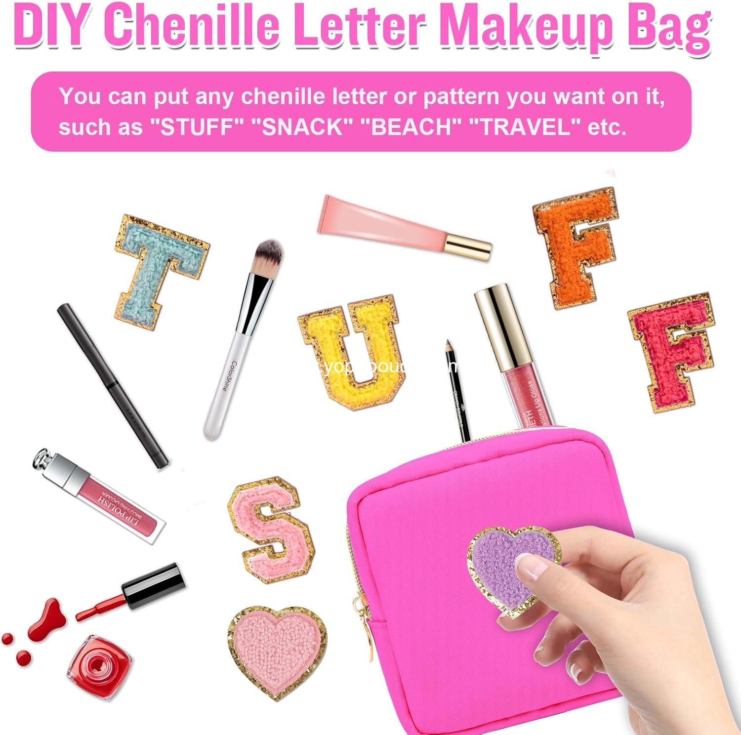 Wholesale Waterproof Nylon Mini Makeup Bag for Purse, Cute Cosmetic Zipper Pouch, Travel Coin Pouch, Sanitary Napkin Storage Clutch, Makeup Organizer for Women Girls (Hot Pink) - Supplier Wholesale Waterproof Nylon Mini Makeup Bag for Purse, Cute Cosmetic Zipper Pouch, Travel Coin Pouch, Sanitary Napkin Storage Clutch, Makeup Organizer for Women Girls (Hot Pink) - Supplier