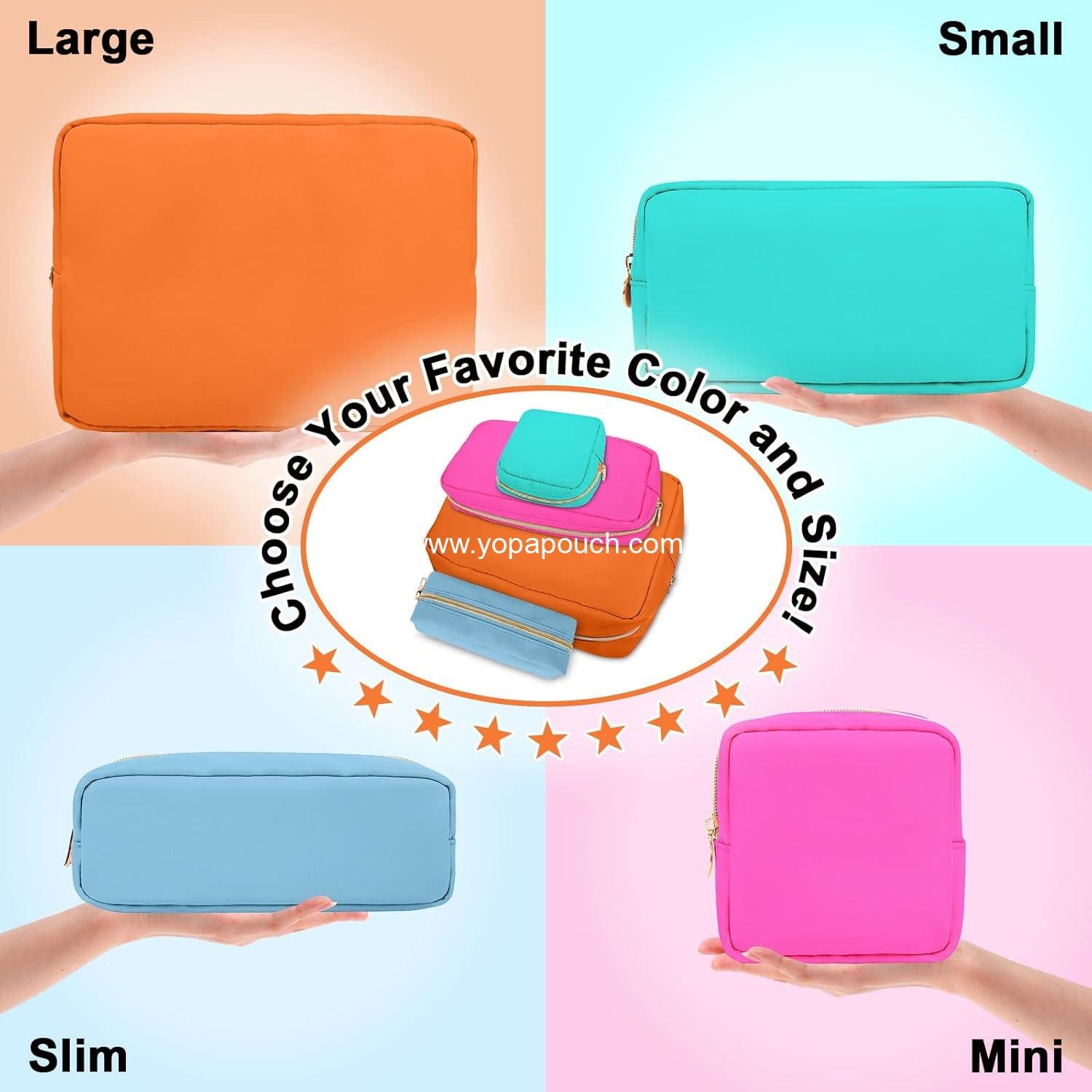 Wholesale Waterproof Nylon Mini Makeup Bag for Purse, Cute Cosmetic Zipper Pouch, Travel Coin Pouch, Sanitary Napkin Storage Clutch, Makeup Organizer for Women Girls (Hot Pink) - Supplier Wholesale Waterproof Nylon Mini Makeup Bag for Purse, Cute Cosmetic Zipper Pouch, Travel Coin Pouch, Sanitary Napkin Storage Clutch, Makeup Organizer for Women Girls (Hot Pink) - Supplier