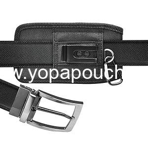 Wholesale Nylon Holster Cell Phone Pouch Belt Holder with Clip for Galaxy S25, S24, S23, S22, S21, S20 FE, S10, S9, A03S, A20, A50, A51, A16, A15, A14, A10e, Black - Supplier