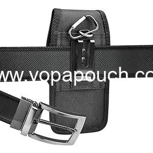 Wholesale Nylon Holster Cell Phone Pouch Belt Holder with Clip for Galaxy S25, S24, S23, S22, S21, S20 FE, S10, S9, A03S, A20, A50, A51, A16, A15, A14, A10e, Black - Supplier