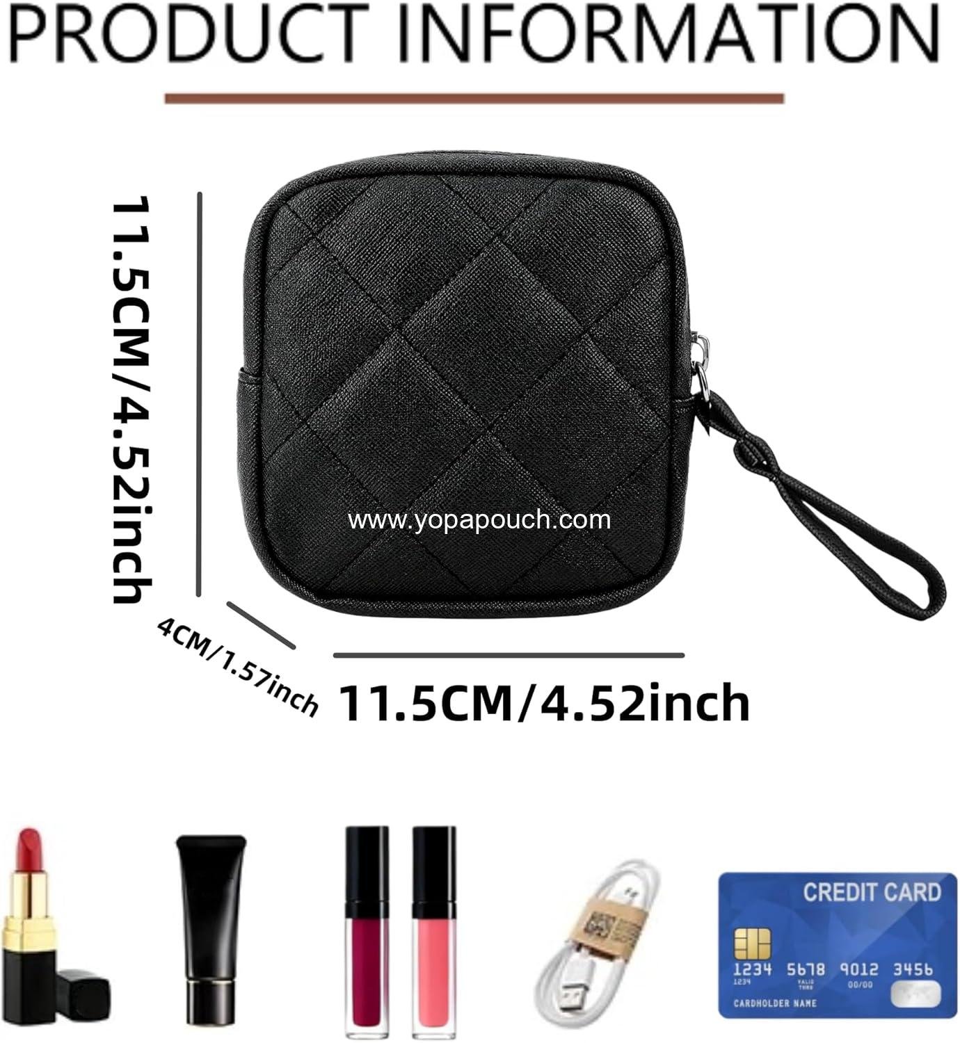 Wholesale Mini Makeup Bag for Purse - Compact PU Cosmetic Pouch for Women, Portable Travel Makeup Case for Lipstick, Keys, and Bank Cards - OEM Supplier