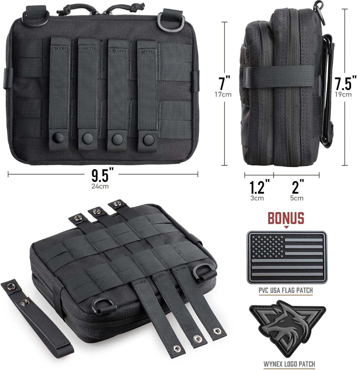 Wholesale Modular Large Admin Pouch - Double Layer Molle EDC EMT Utility Pouch with Map Sleeve and Large Capacity, Flag Patch Included, Supplier