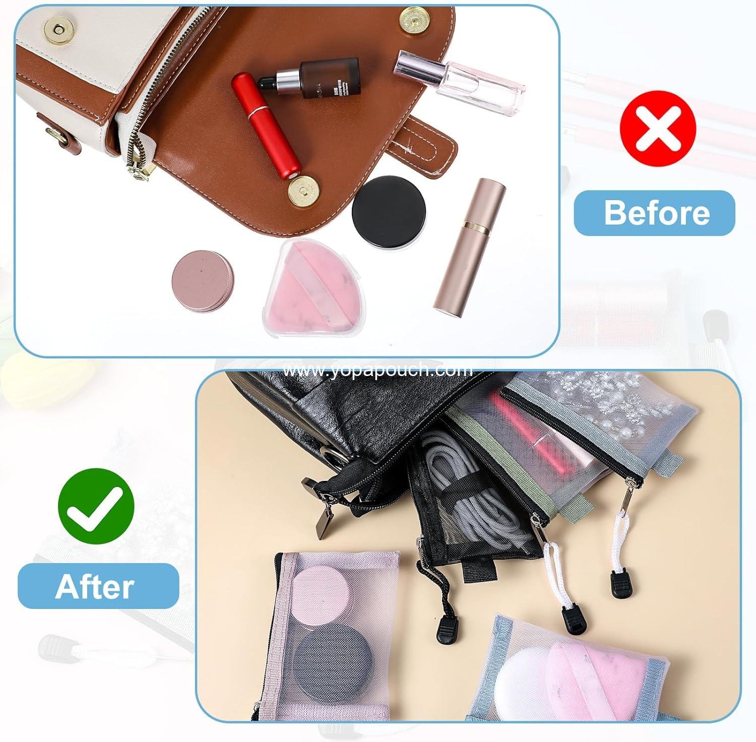 Wholesale 5 Pack Small Zipper Pouch, 3