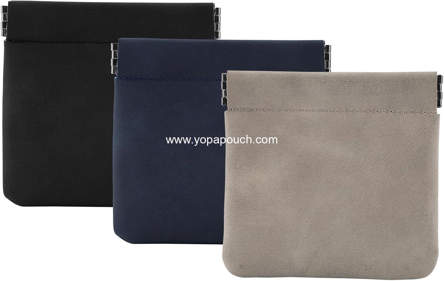 Wholesale 3 PCS Small Makeup Bag Set, Lambskin Makeup Pouch, Coin Purse Lipstick Organizer, Travel Cosmetic Accessories Waterproof Zipperless Self-Sealing Bag for Ladies - Supplier