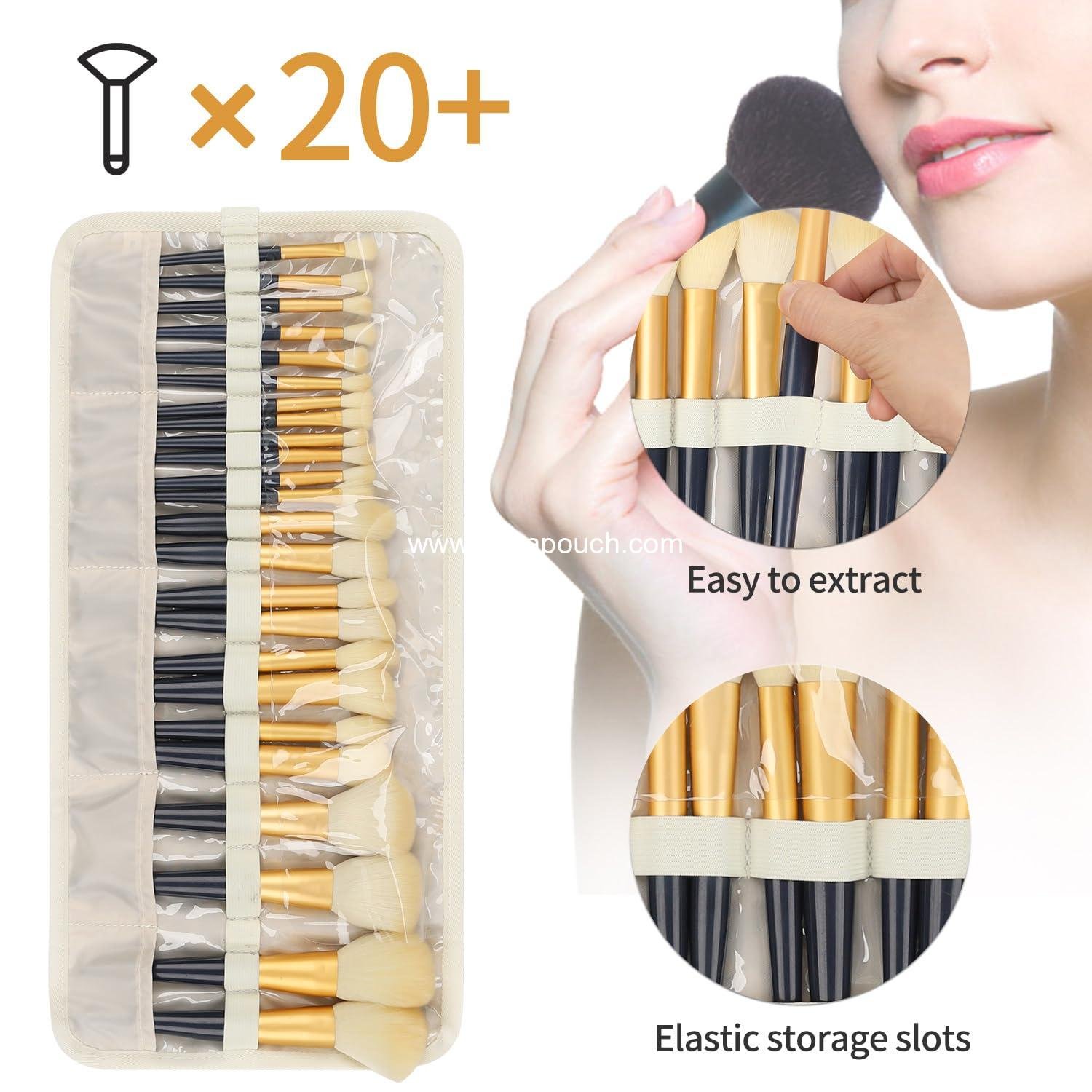 Wholesale Makeup Brush Holder, Organizer and Travel Pouch for Women - Cosmetic Brush Bag for Makeup Artists - Floral Design Supplier