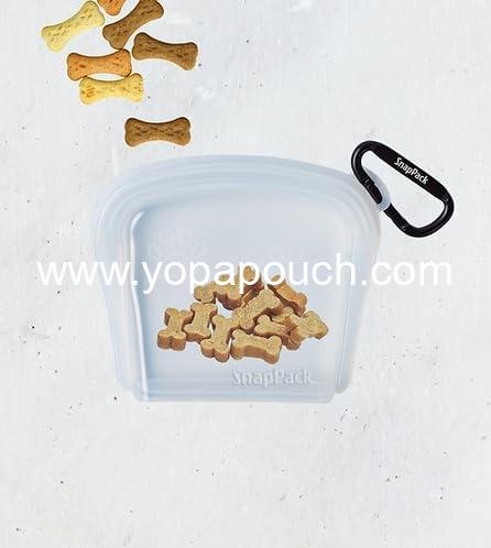 Wholesale Reusable Silicone Dog Treat Bag 3-Pack, Leakproof Pouches for Dogs and Cats, Dishwasher & Microwave Safe, BPA-Free, Plastic-Free, Multi-Color Supplier