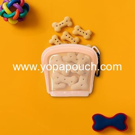 Wholesale Reusable Silicone Dog Treat Bag 3-Pack, Leakproof Pouches for Dogs and Cats, Dishwasher & Microwave Safe, BPA-Free, Plastic-Free, Multi-Color Supplier