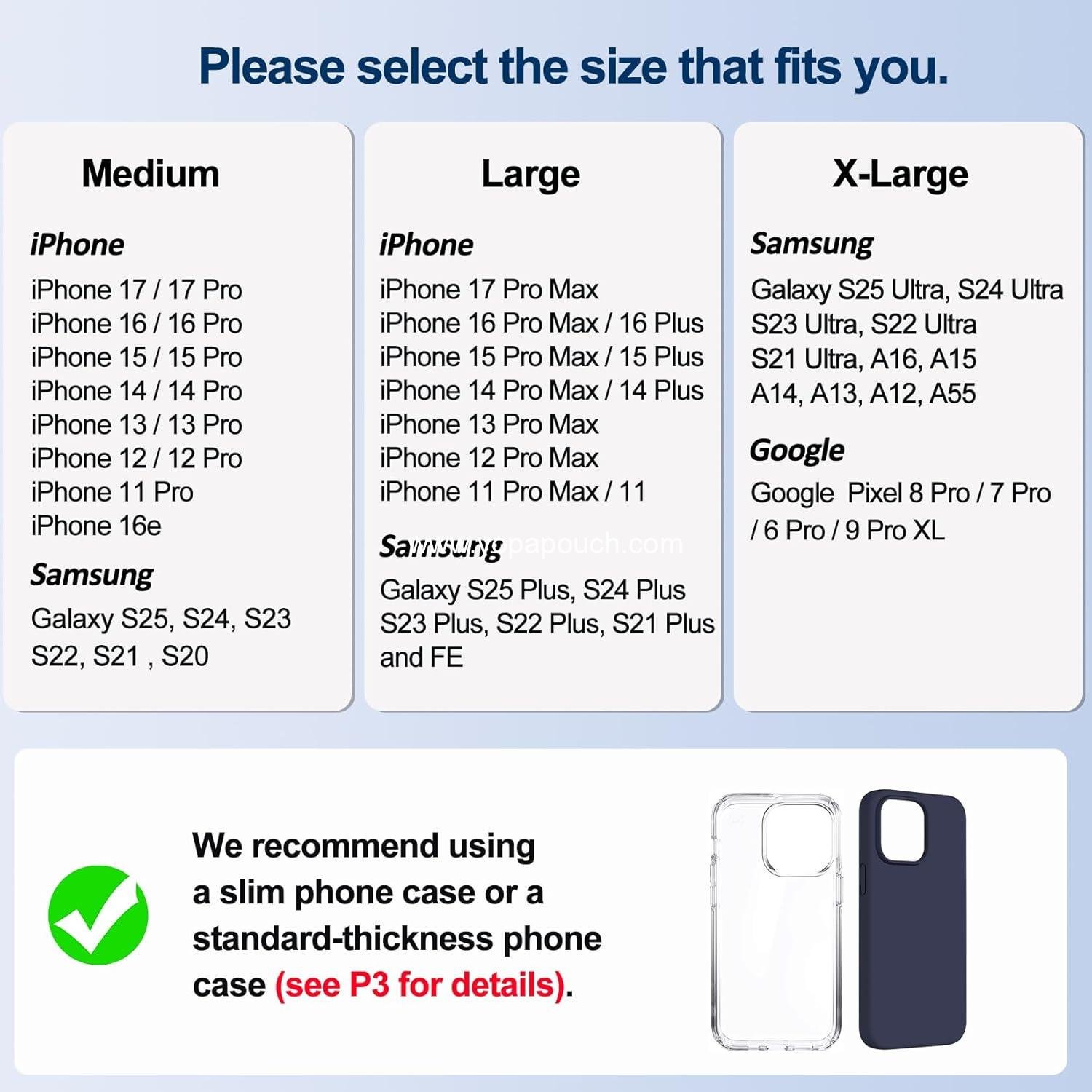 Wholesale Leather Cell Phone Holster with Belt Clip and Strong Magnetic Closure for iPhone 16/15/14/13/12/16e, Samsung Galaxy S25/S24/S23/S22/S21 - Black, Factory