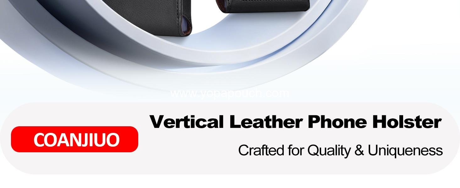 Wholesale Leather Cell Phone Holster with Belt Clip and Strong Magnetic Closure for iPhone 16/15/14/13/12/16e, Samsung Galaxy S25/S24/S23/S22/S21 - Black, Factory