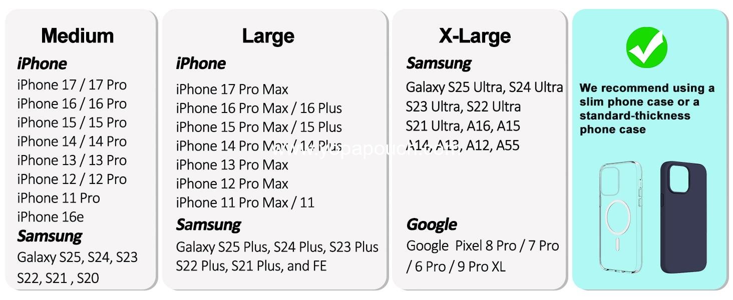 Wholesale Leather Cell Phone Holster with Belt Clip and Strong Magnetic Closure for iPhone 16/15/14/13/12/16e, Samsung Galaxy S25/S24/S23/S22/S21 - Black, Factory