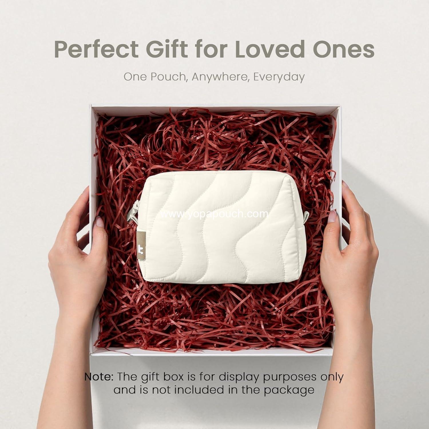 Wholesale Soft Puffy Electronics Organizer Travel Case, Portable Tech Pouch Storage for Chargers, Cords, and Cables - Ideal Birthday or Christmas Gift for Women and Girls, Factory